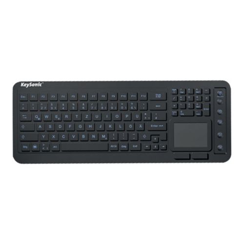 Keysonic KSK-6231 - Tastatur - USB - Deutsch - wasserdicht - Schwarz