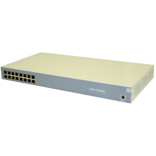 PoE Midspan, 8 Ports, 33,6W, Gigabit, NIC, USB, 0° bis +40°C, 100-240VAC