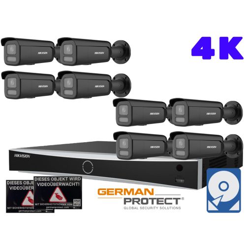 Hikvision M54 Videoüberwachungsset 8x Bullet Kamera 4K+ NVR 16 Kanal + 4 TB HDD