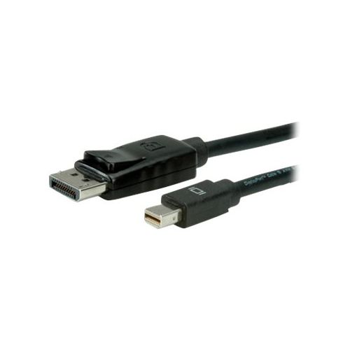 VALUE - DisplayPort-Kabel - Mini DisplayPort (M) bis DisplayPort (M) - 1 m - eingerastet - Schwarz