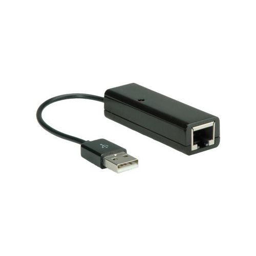 VALUE USB 2.0 to Fast Ethernet Converter - Netzwerkadapter - USB 2.0 - 10/100 Ethernet - Schwarz