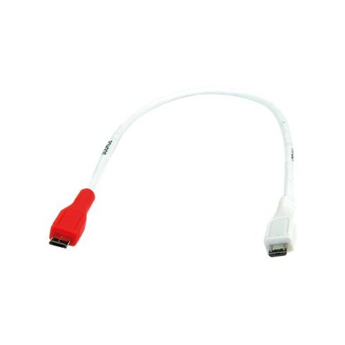 VALUE - USB- / Stromkabel - Micro-USB Type B (M) bis Micro-USB Type B (M) - 30 cm - weiß