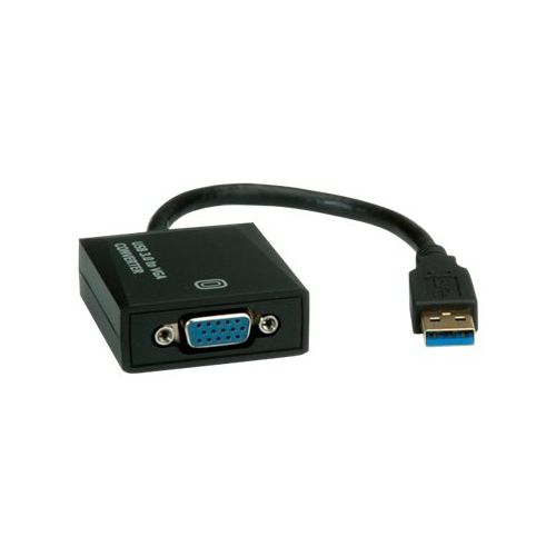 VALUE - Externer Videoadapter - USB 3.0 - D-Sub - Schwarz