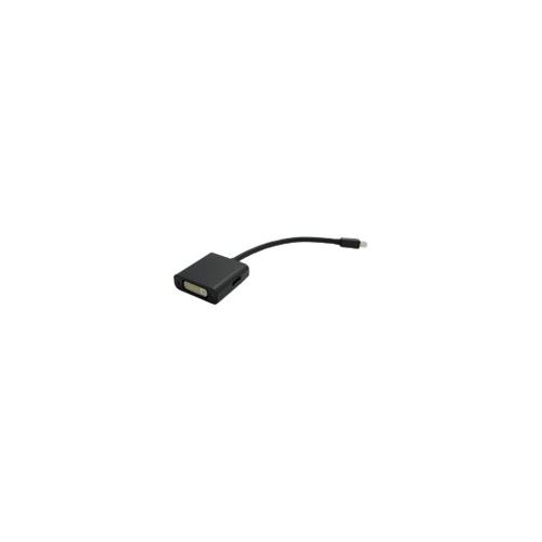 VALUE - Videoanschluß - DisplayPort / HDMI / DVI - Mini DisplayPort (M) bis DVI-I, HDMI, DisplayPort (W) - 10 cm - Schwarz
