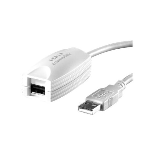 VALUE - USB-Verlängerungskabel - USB (W) bis USB (M) - USB 2.0 - 5 m - weiß