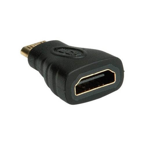 VALUE - HDMI-Adapter - mini HDMI (M) bis HDMI (W) - Schwarz