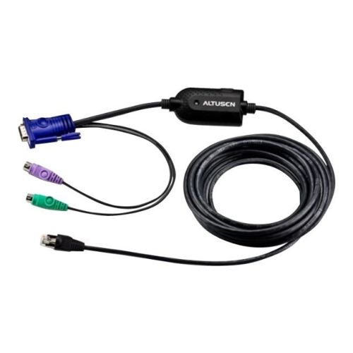 ATEN KA7920 PS/2 KVM Adapter Cable (CPU Module) - Tastatur- / Video- / Maus- (KVM-) Kabel - PS/2, 6-polig, HD-15 (M) bis RJ-45 (M)