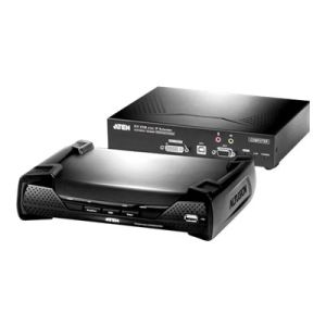 ATEN KE6900T DVI KVM Over IP Extender - KVM-/Audio-/USB-/serieller Extender - Gigabit Ethernet - USB - 10Base-T, 100Base-TX, 1000Base-T - bis zu 100 m