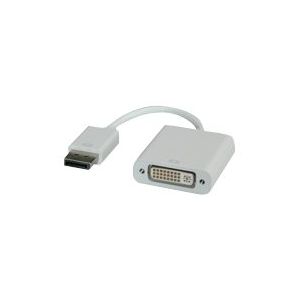 Roline - Display-Adapter - DVI-D (W) bis DisplayPort (M) - 15 cm - weiß