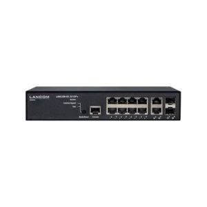 LANCOM GS-2310P+ - Switch - verwaltet - 8 x 10/100/1000 (PoE+) + 2 x Kombi-Gigabit-SFP - Desktop, an Rack montierbar - PoE+ (130 W)