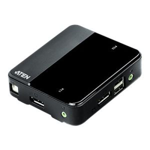 ATEN CS782DP - KVM-/Audio-/USB-Switch - USB - 2 x KVM/Audio/USB - 1 lokaler Benutzer - Desktop