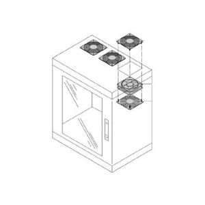 Schroff - Rack - Lüfter Kit - Wechselstrom 230 V - 119 mm