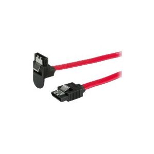 Roline - SATA-Kabel - Serial ATA 150/300/600 - SATA (W) bis SATA (W) - 1 m - 90° Stecker, eingerastet