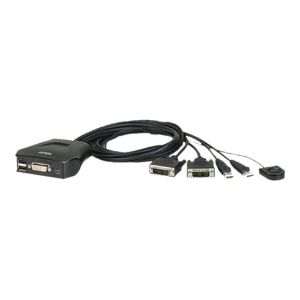 ATEN CS22D - KVM-Switch - USB - 2 x KVM port(s) - 1 lokaler Benutzer - Desktop