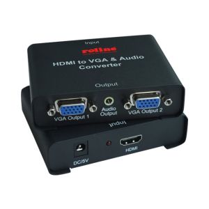 ROLINE - Video-/Audio-Splitter - 2 x VGA - Desktop