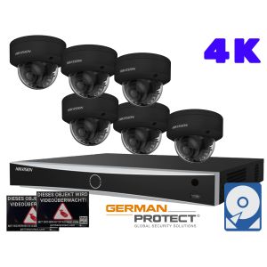 Hikvision M40 Videoüberwachungsset 6x Dome Kamera 4K+ NVR 8 Kanal + 4 TB Festplatte 