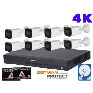 Dahua M56 Videoüberwachungsset 8x Bullet Kamera 4K+ NVR 8 Kanal + 4 TB HDD