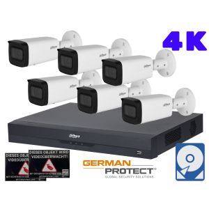 Dahua M57 Videoüberwachungsset 6x Bullet Kamera 4K+ NVR 8 Kanal + 4 TB HDD