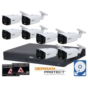 Dahua M65 Videoüberwachungsset 8x Bullet Kamera + NVR 8 Kanal + 4 TB HDD