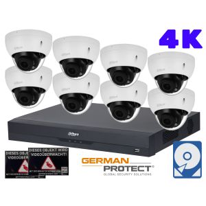 Dahua M66 Videoüberwachungsset 8x Dome Kamera 4K+ NVR 8 Kanal + 4 TB HDD