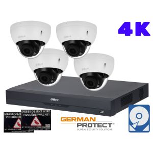 Dahua M68 Videoüberwachungsset 4x Dome Kamera 4K+ NVR 8 Kanal + 4 TB HDD