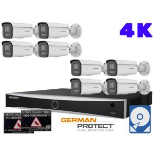 Hikvision M55 Videoüberwachungsset 8x Bullet Kamera 4K+ NVR 16 Kanal + 4 TB HDD