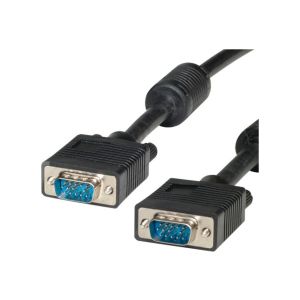 Roline High Quality - VGA-Kabel - HD-15 (M) bis HD-15 (M) - 16 m - Daumenschrauben - Schwarz