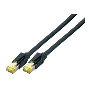 Jetrics jetcat6-outdoor-10 S/FTP Cat 6A Patchkabel, PUR, 10m, schwarz