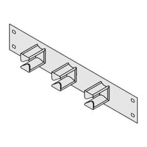 Schroff - Kabelführungsplatte für Schaltschrank - Vorderseite - RAL 7035 - 1U - 25.4 cm (10