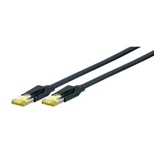 Jetrics jetcat6-outdoor-2 S/FTP Cat 6A Patchkabel, PUR, 2m, schwarz