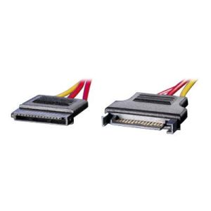 Roline - Spannungsversorgungs-Verlängerungskabel - 15 PIN SATA Power (M) bis 15 PIN SATA Power (W) - 30 cm