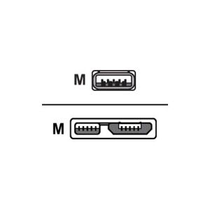 Roline Gold - USB-Kabel - Micro-USB Type B (M) bis USB Type A (M) - USB 3.0 - 2 m