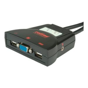 ROLINE KVM 'Star' Switch - KVM-/Audio-Switch - USB - 2 x KVM/Audio - 1 lokaler Benutzer - Desktop