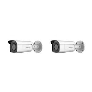 HIKVISION Kamera-Set 2x IP Bullet Kamera DS-2CD2T26G2-2I(2.8mm)(C)