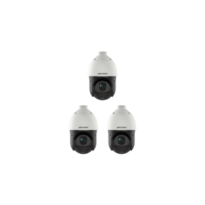 HIKVISION Überwachungskamera Set mit 3x IP PTZ Kamera DS-2DE4415IW-DE(T5)