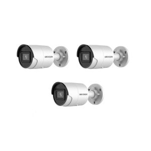 HIKVISION Kamera-Set 3x IP Bullet Kamera DS-2CD3023G2-IU(2.8mm)