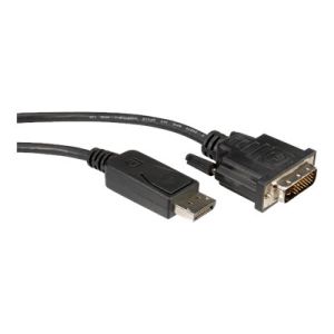 VALUE - Videokabel - Dual Link - DVI-D (M) bis DisplayPort (M) - 1 m - Daumenschrauben