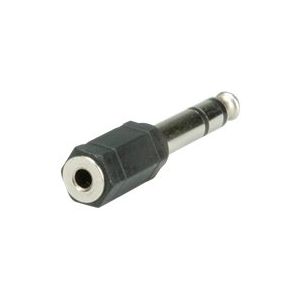 Roline - Audio-Adapter - Stereo-Stecker (M) bis stereo mini jack (W) - Schwarz