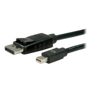 VALUE - DisplayPort-Kabel - Mini DisplayPort (M) bis DisplayPort (M) - 1 m - eingerastet - Schwarz