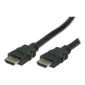VALUE HDMI Ultra HD with Ethernet - HDMI mit Ethernetkabel - HDMI (M) bis HDMI (M) - 2 m - Doppelisolierung - Schwarz