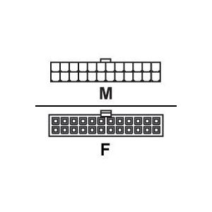 Roline - Spannungsversorgungs-Verlängerungskabel - ATX, 24-polig (W) bis ATX, 24-polig (M) - 30 cm