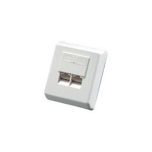 Roline Wall Jack - Wanddose - RJ-45 X 2 - weiß