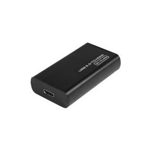 Secomp ROLINE USB Display Adapter - Externer Videoadapter - USB 2.0 - HDMI - Schwarz