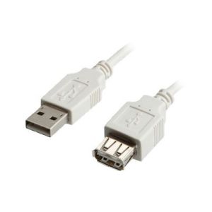 VALUE - USB-Verlängerungskabel - USB (M) bis USB (W) - USB 2.0 - 1.8 m - weiß