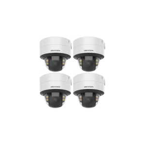 HIKVISION Kamera-Set 4x IP Dome Überwachungskamera DS-2CD2747G2-LZS(3.6-9mm) (C)