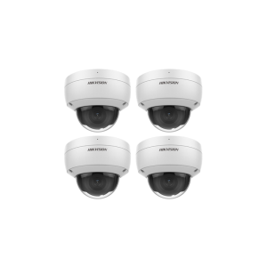 HIKVISION Kamera-Set 4x IP Dome Überwachungskamera DS-2CD3156G2-IS(2.8mm)(C)