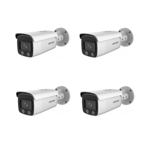 HIKVISION  Überwachungskamera Set mit 4x IP Bullet Kamera DS-2CD2T47G2-L(2.8mm)(C)