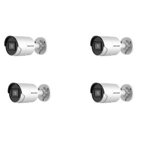 HIKVISION Kamera-Set 4x IP Bullet Kamera DS-2CD3043G2-IU(2.8mm)