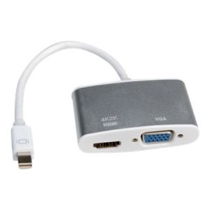 Roline - Videokonverter - HDMI / VGA - HDMI, DisplayPort, VGA - Silber