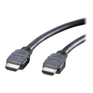 Roline - HDMI mit Ethernetkabel - HDMI (M) bis HDMI (W) - 1 m - abgeschirmt - Schwarz